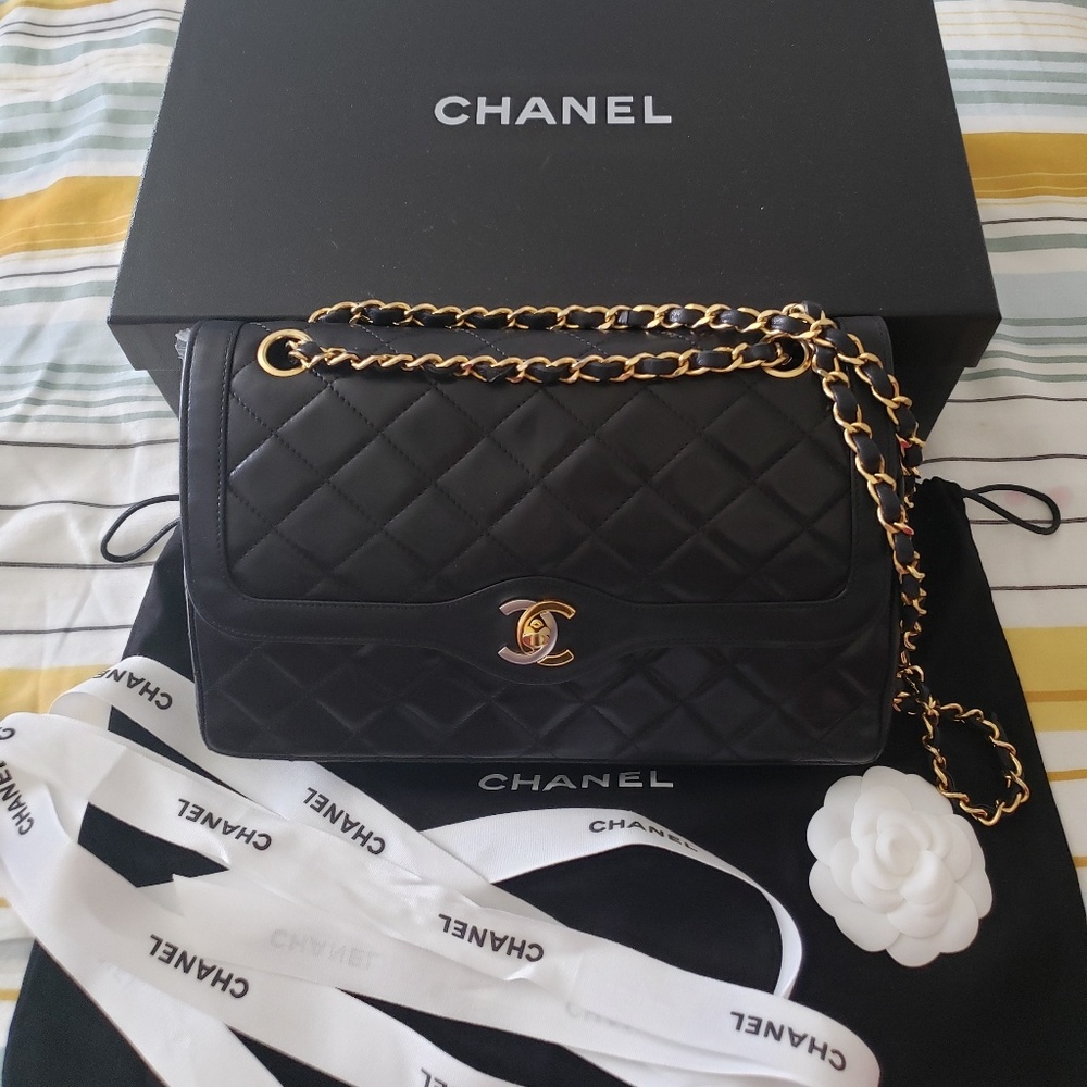 ❗S⭕LD❗Chanel Vintage 2-Tone Paris Limited Edition